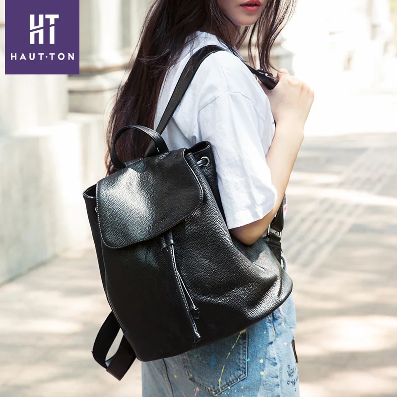Haut Ton женская сумка из кожи с натуральным лицевым покрытием в Корейском стиле chou dai shi женский рюкзак мягкая кожа Противоугонная задняя крышка