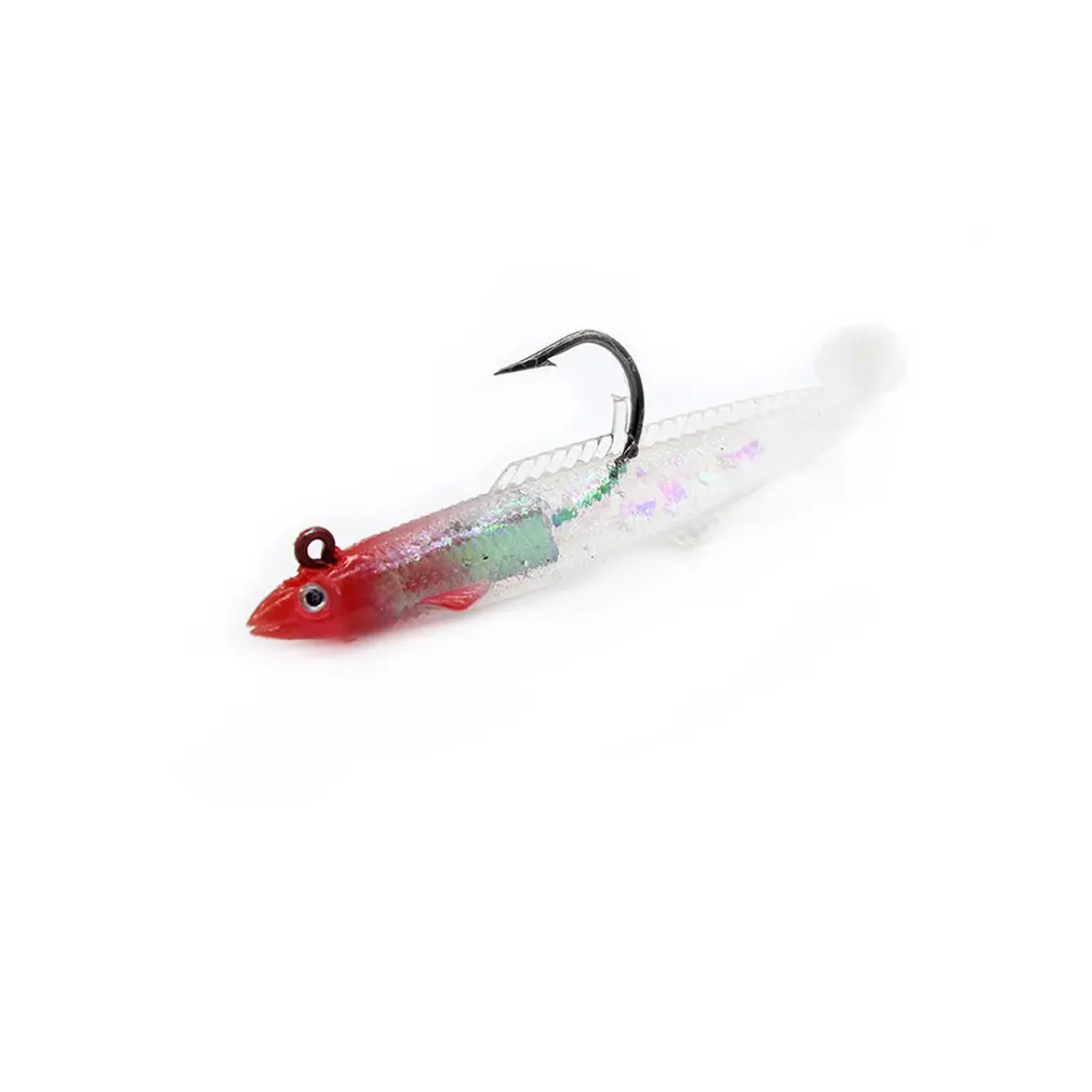 

10cm/9g Fishing Lure Squid Lures Wood Shrimp Bait Wobbler Luminous Squid Hook Light Jigs For Fishing Tackle