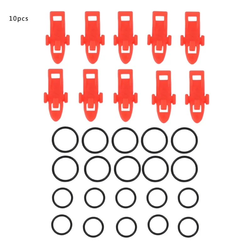 10 шт. рыболовные крючки держатель приманка Хранитель с резиновыми кольцами для удочки рыболовное снаряжение фиксированная приманка