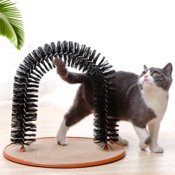 

Kawaii Funny Cat Self Groomer Brush Removable Pet Cat Dogs Comb Cat Toys Interactive Scratching Massager Comb Kitten Puppy