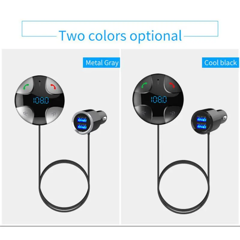 ONEWELL USB Автомобильное зарядное устройство Автомобильный комплект MP3-плеер беспроводной Bluetooth fm-передатчик Поддержка USB Tf карта ЖК-дисплей