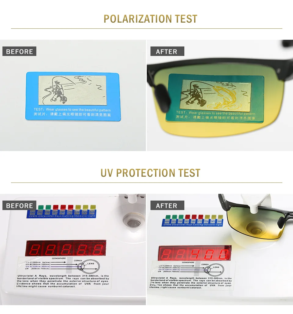 Mens Aluminum Sports Glasses for Driving Day and Night Vision Goggles Anti Glare Sunglasses with Gradient Polarized Lenses 5933