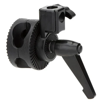 

HOT-Single Grip Swivel Head Bracket Clamp for Photo Studio Boom Arm Reflector Holder Stand