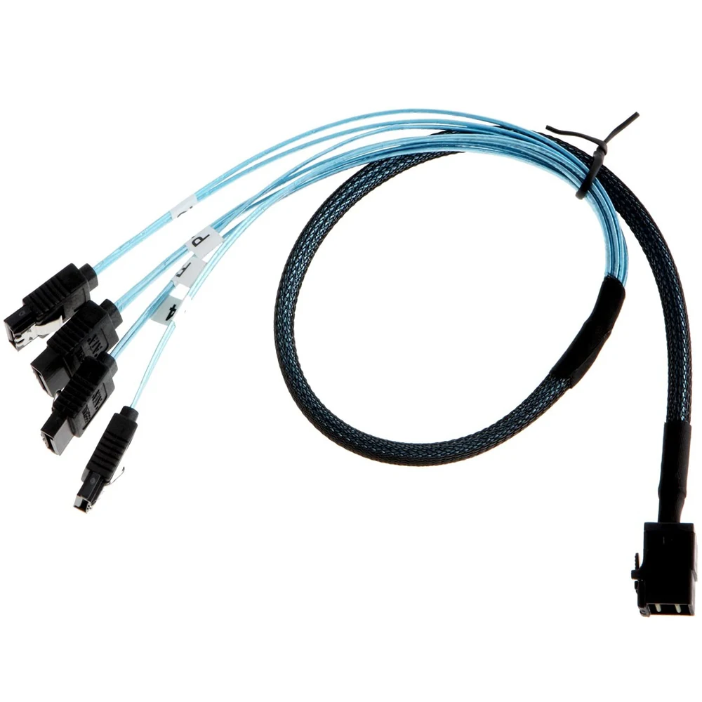 Cabo Sas Interno hd para Sata 0.5m 1m Mini Cabo Sas de Alta Definição para Sata - Imagem 4