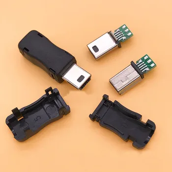 

EClyxun 10sets/lot 3 in 1 MINI 10P 10Pin USB Jack MINI 10P USB Male Plug Connector with plastic shell