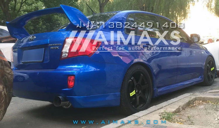 Для 2007 2016 Subaru Impreza WRX STI стиль задний багажник спойлер ABS Неокрашенный