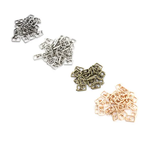 10pcs mini doll buttons ultra-small Tri-glide buckle doll belt buckle shoes for blyth clothing buckles