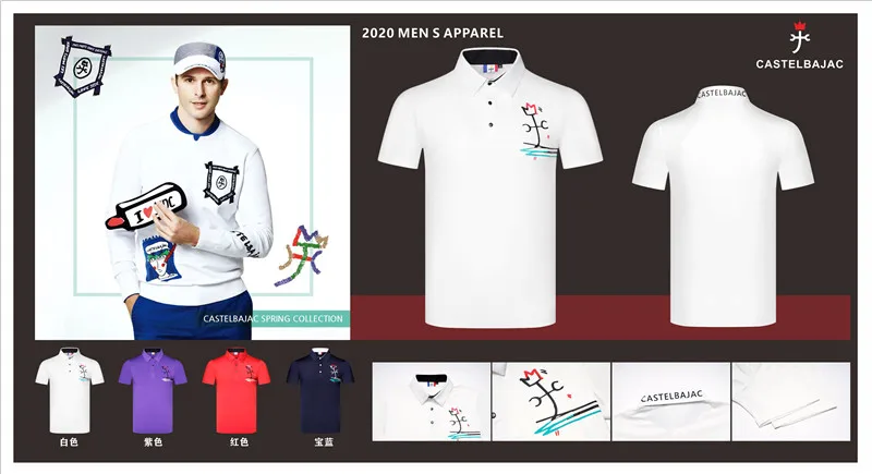 Q Мужская футболка для гольфа, спортивная одежда с коротким рукавом, одежда для гольфа, S-XXXL на выбор, повседневная одежда для гольфа
