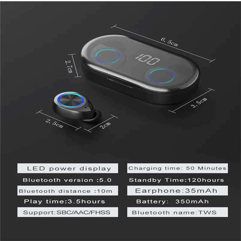 TW80 HiFI Беспроводные Bluetooth 5,0 наушники Smart Touch Беспроводная Bluetooth гарнитура шумоподавление Гарнитура Fone De Ouvido 50DEC20