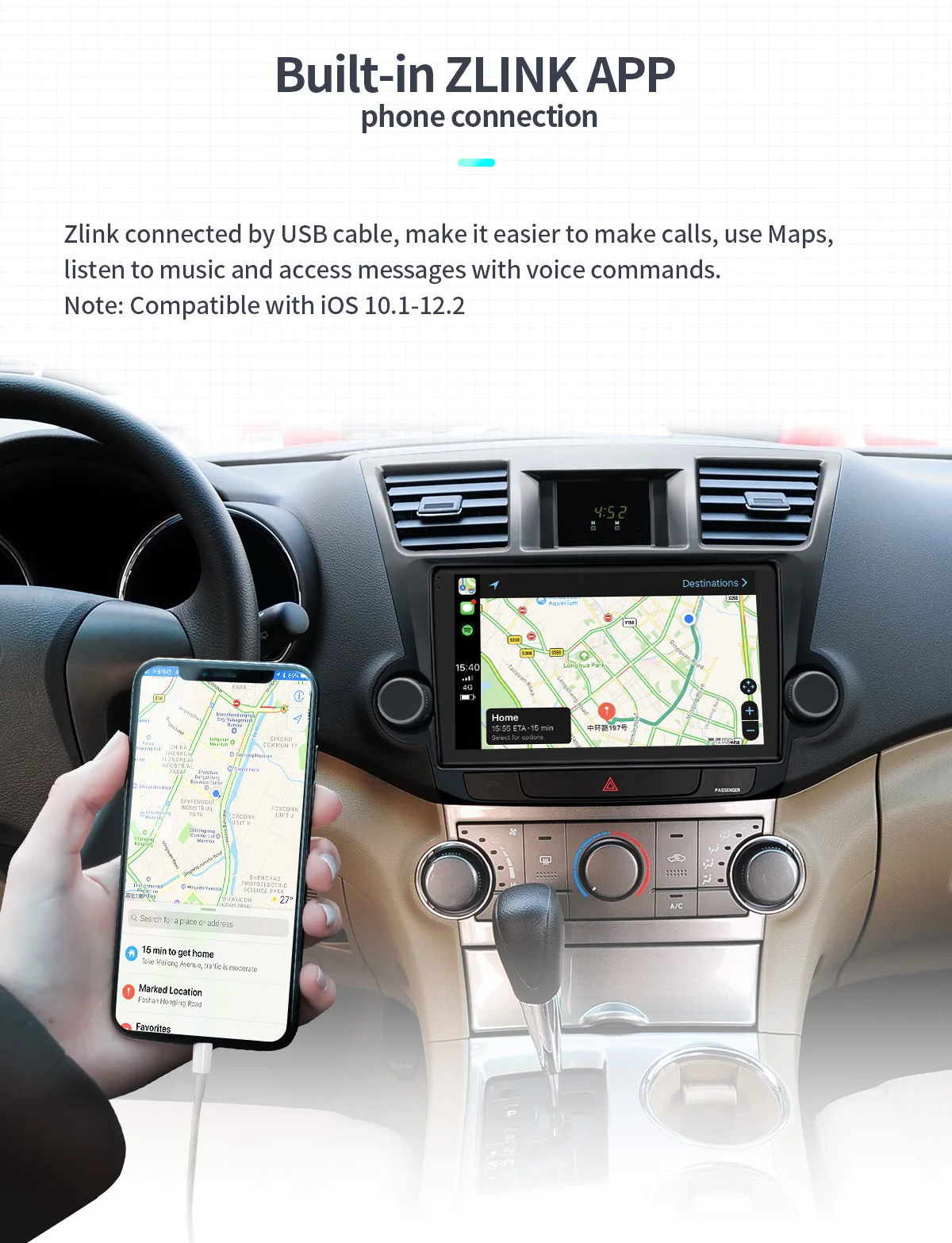 Clearance DSP Carplay 10.1" Android 8.1 Car Multimedia Radio for Toyota Highlander 2009-2014 GPS Subwoofer SPDIF WiFi 4G SIM DVR DAB OBD 16