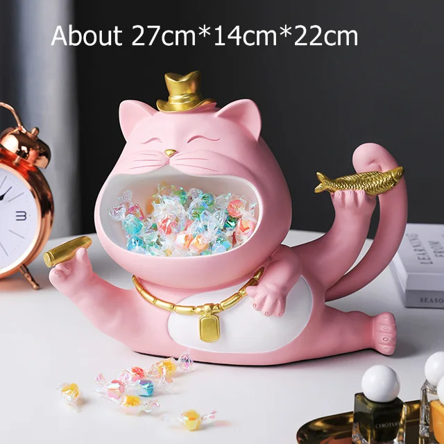 Resin Big Mouth Storage Box Home Decoration Sculpture Decoration Candy Storage Accessories