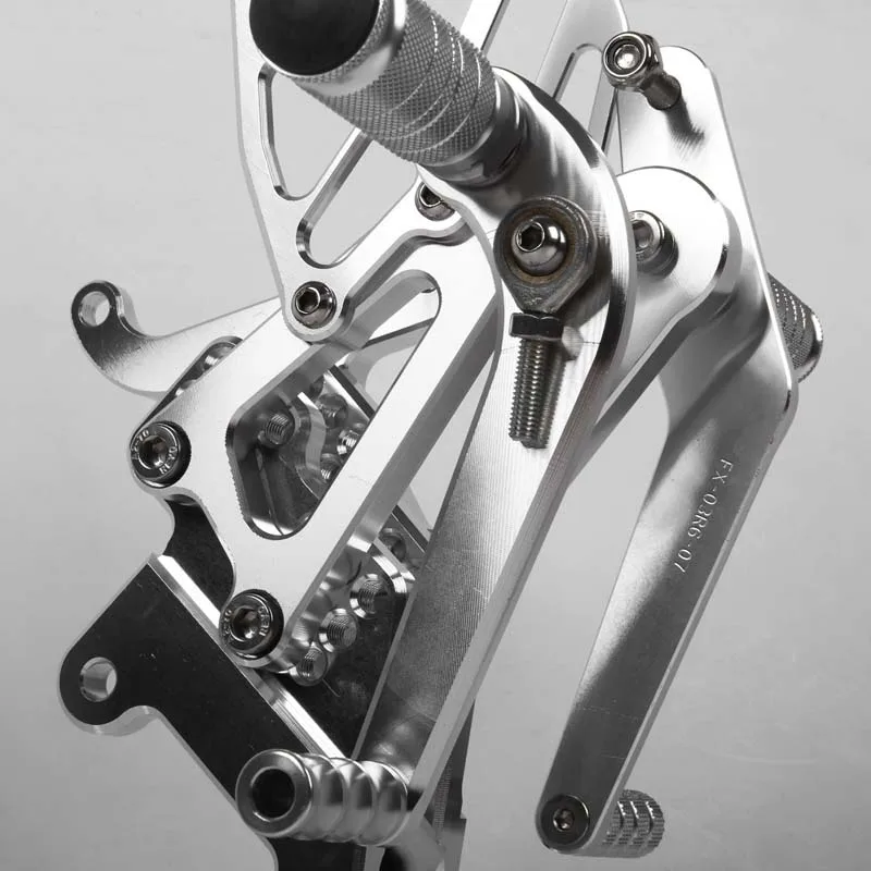 SMOK педаль мотоцикла для Kawasaki ZX6R/ZX636 2003-2004 алюминиевый сплав Rearset подножки черный серебристый красный синий зеленый