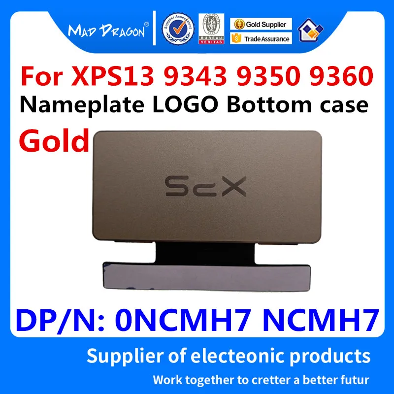 Новая Оригинальная табличка для Dell XPS 13 9360 XPS13 XPS-13 9343 9350 Золотая с названием Нижняя