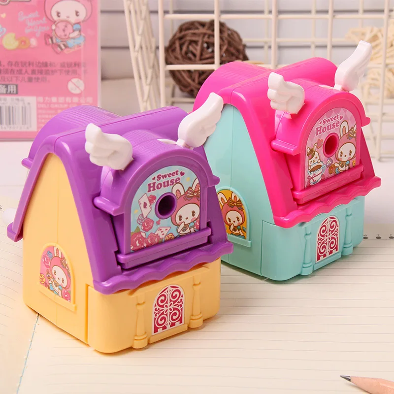 

Deli 0731 Fashion Pencil Sharpener Fine Art Pencil Sharpener Students Pencil Sharpener Hand-cranking Pencil Shapper