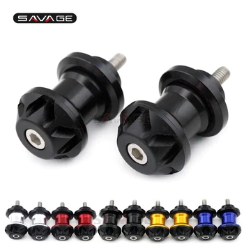 

Swingarm Spools Crash Slider Chain Adjuster Stand Screw For Triumph Street Triple/DAYTONA 675 Motorcycle Support 6mm Carved