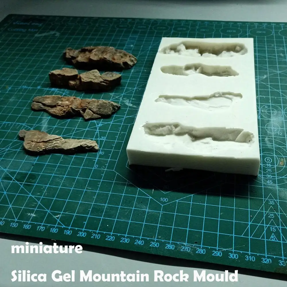 Tanio Miniaturowy żel krzemionkowy Mountain Rock mold scenariusz model piaskownica