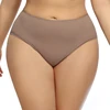 Beauwear 2022 New Large Size Women's Seamless Panties with Spandex Solid Ultra-thin Ice Silk Plus Size Briefs Big Underwear ► Photo 2/6