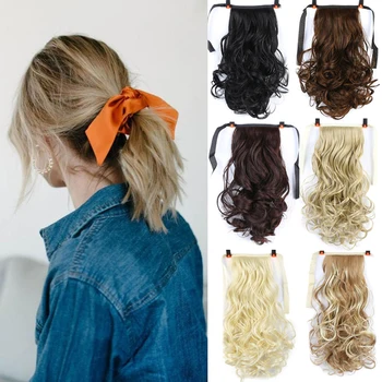 

Short Curly Hair Ponytail Extensions Synthetic Hair Extension Clip In Pony Tail Hair Ponytail Wig High Temperature False Hair