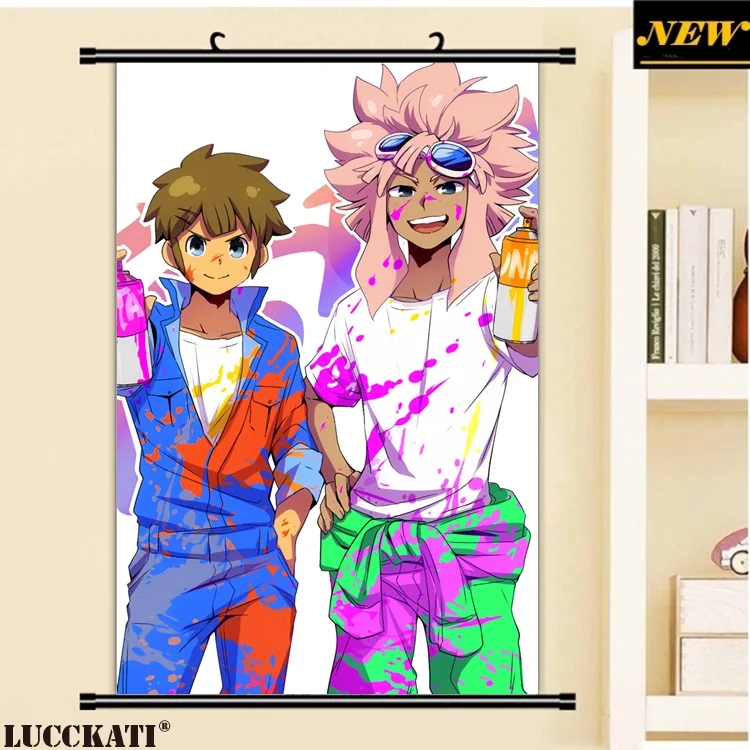 Inazuma Eleven GO Ichirouta Mamoru Shirou Hiroto yuto Haruya мужской мультфильм аниме стена прокрутка Холст