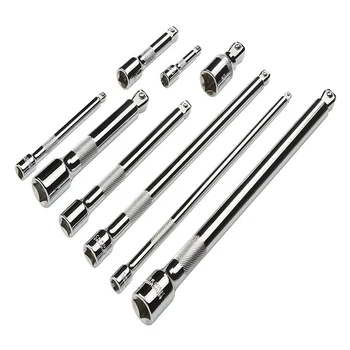 

9pcs Drive Car Wobble Socket Extension Bar Hand Tool Set Kit 1/4" 3/8" 1/2" J8 #3