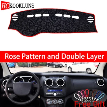 

Rose Pattern For changan HONOR 2012 2013-2015 Dashboard Cover Car Stickers Car Decoration Car Accessories Interior Car Decals