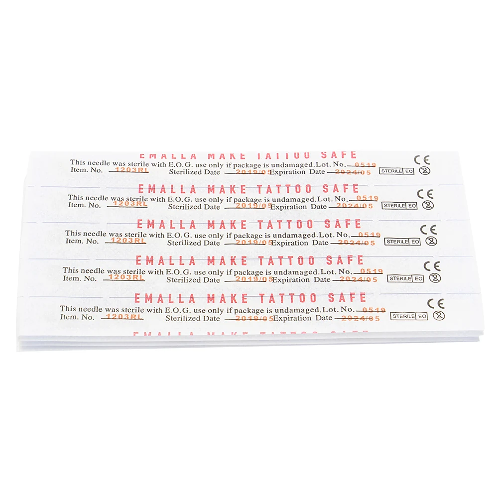 50PCS 0.35mm Professional 11RS Tattoo Needles Disposable Assorted Sterile 11 Round Shader Tattoo Needles Tattoo Supplies