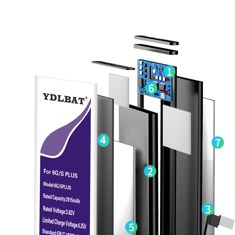 YDLBAT 2915 мАч батарея большой емкости для iphone 6 Plus для iphone 6 S plus 5,5 дюймов Бесплатные Наборы инструментов+ стикер батареи