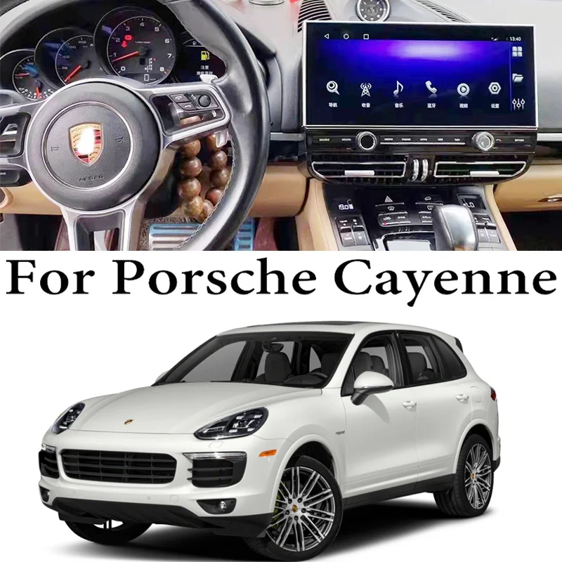 

For Porsche Cayenne S Hybrid V6 958 92A Turbo 2010~2017 Car Multimedia Android GPS Screen Audio Radio CarPlay Navi 12.3 INCH