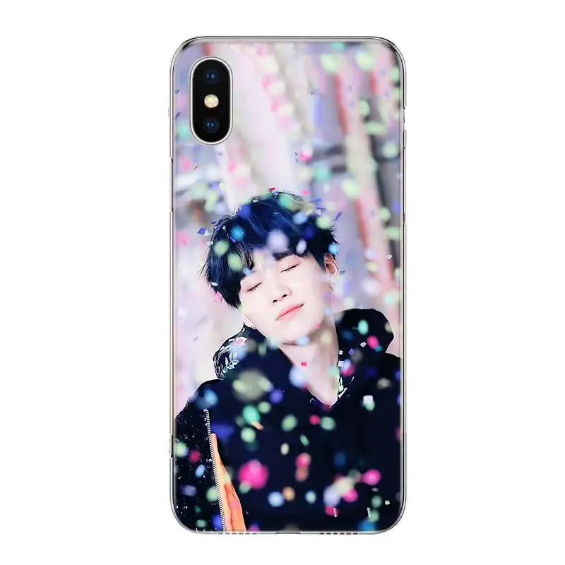 Seokjin Suga милый чехол для телефона для iPhone 11 Pro 7 6X8 6S Plus XS MAX+ XR 5S SE 10 Ten Art TPU Coque Capa Shell