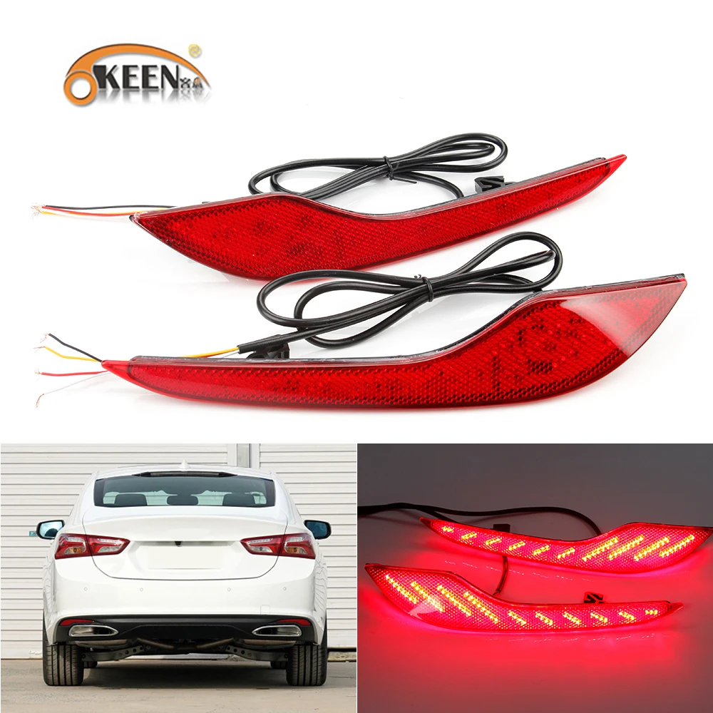 

2PCS For Chevrolet Malibu XL 2020 Led Rear Bumper Reflector Light Turn Flow Signal Lamp Taillight Brake Daytime Running Lights