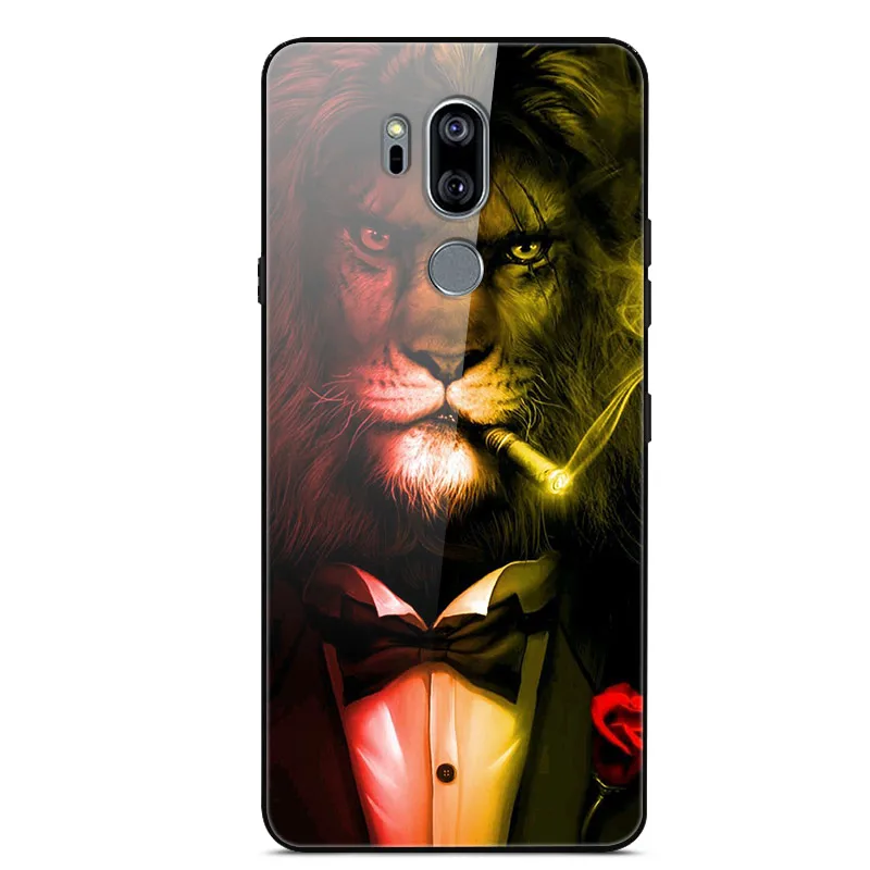 53 Для LG G7 чехол thinq закаленное стекло твердая задняя крышка для LG G7 LGG7 чехол G710 G 7 чехол для телефона для LG G7 Plus G7+ роскошный чехол - Цвет: 53