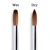 Новый Блеск Ручка Nail Art Brush для Акриловой Пудры 100% Нейлон Маникюр Акриловые Ногти Круглый Nail Art Brush С Жидкостью 7 Размеров