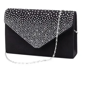 

Women Handbags Bag Female Ladies Large Evening Satin Bridal Diamante Tote Bag Clutch Bag Party Female Brand Handbag #YY