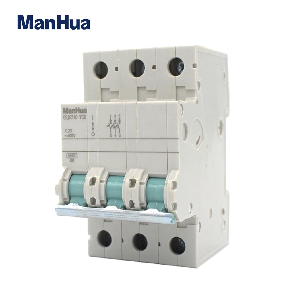 ManHua 3P C25 Miniature Circuit Breaker Overload Protection Disjoncteur Voltage Relay Isolation | Обустройство дома