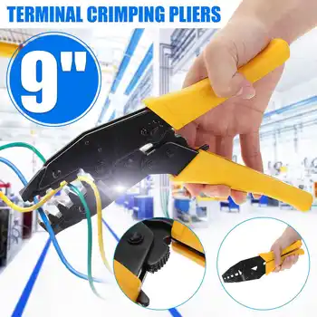 

Ratchet Cable Cutter Adjustable Terminals Cable Crimping Tool Plier High-strength Steel Wire Strip Cutting Pliers Hand Tool