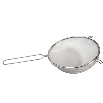 

Stainless Steel Fine Food Filter Portable Colander Sifter Practical Flour Sieve Multifunctional Kitchen Tools