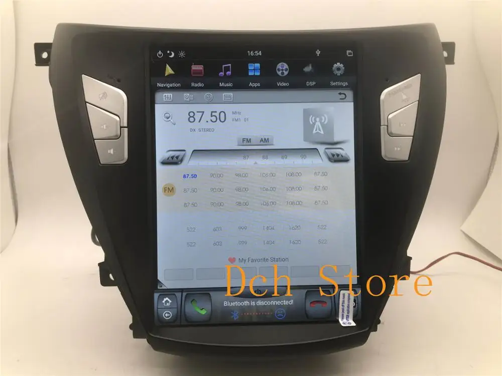 10 4 ''вертикальный экран Tesla Style Android 9 0 автомобильный DVD GPS плеер для hyundai elantra 2012