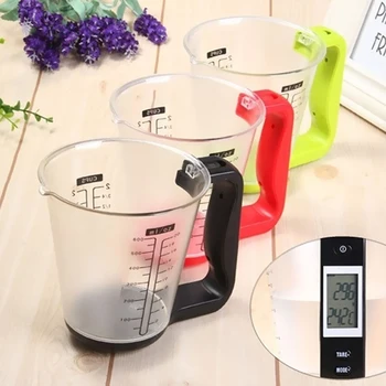 

Electronic Cup Measuring Jug Scale Liquid Flour Kitchen Measure Tool 3 Color