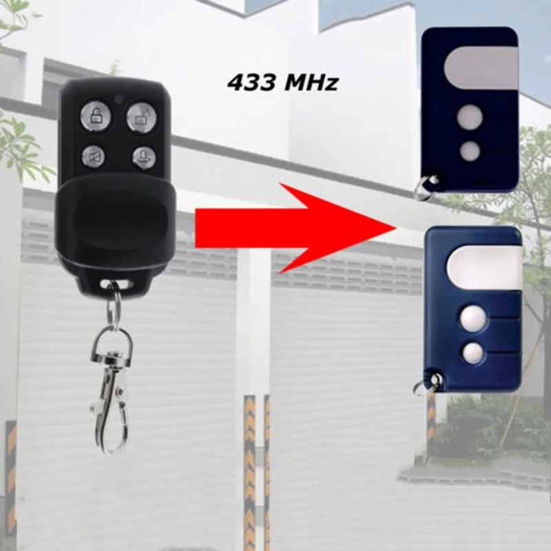 Клонирование электрические ворота гаражные двери дистанционного управления брелок 433mhz для канцлера