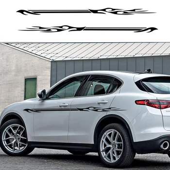 

2pcs Car Stickers for Toyota Yaris C-HR Auris Volkswagen VW Polo Golf MK4 MK7 4 5 7 Auto Vinyl Side Body Decals Car Accessories