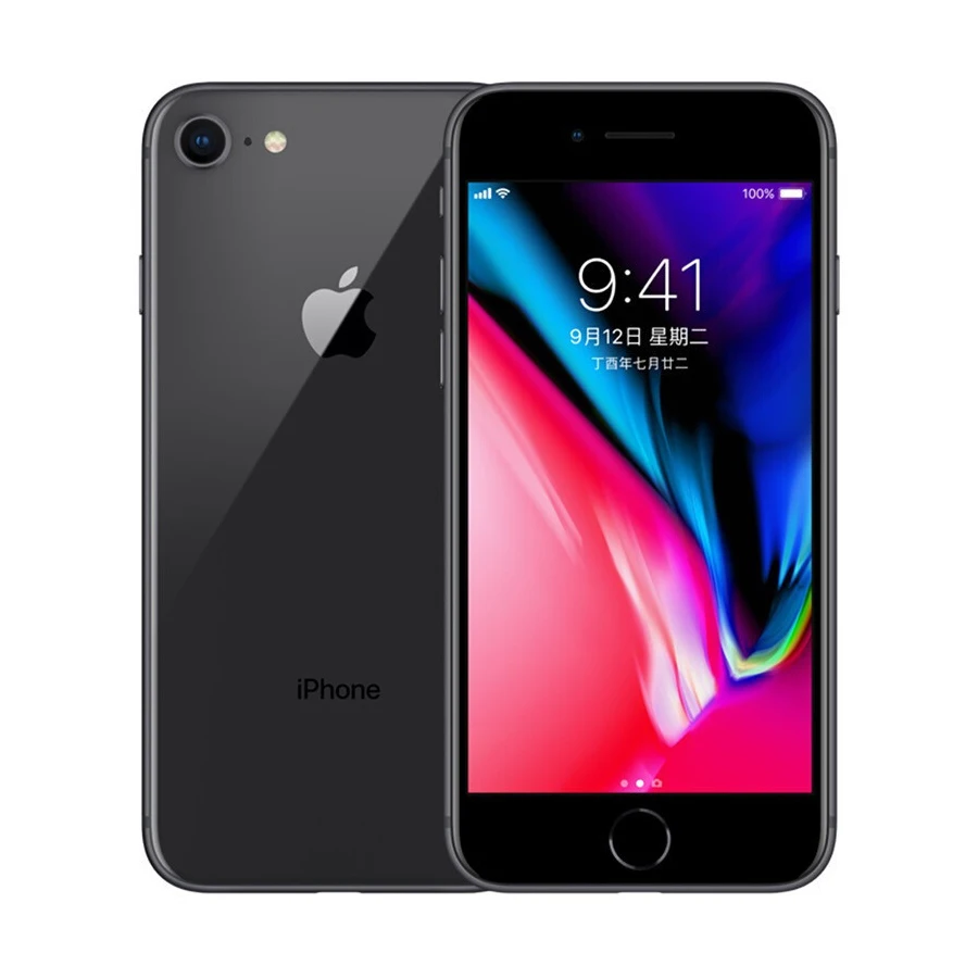 Apple iPhone 8 1821 мАч ram 64 Гб/256 ГБ шестиядерный IOS 3D Touch ID LTE 12,0 МП камера 4," дюймовый Apple отпечаток пальца 99% Новинка - Цвет: 256GB Black