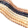 Real Natural Freshwater Pearl Beads Round Spacer Punch Exquisite Loose Bead For Jewelry Making DIY Necklace Bracelet Accessories 2
