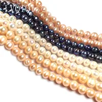 Real Natural Freshwater Pearl Beads Round Spacer Punch Exquisite Loose Bead For Jewelry Making DIY Necklace Bracelet Accessories 2