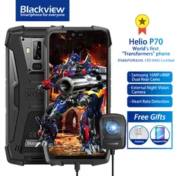 Blackview BV9700 Pro IP68/IP69K прочный мобильный телефон Helio P70 Восьмиядерный 6 ГБ + 128 Гб 5,84 "Android 9,0 16MP + 8MP распознавание лица смартфон