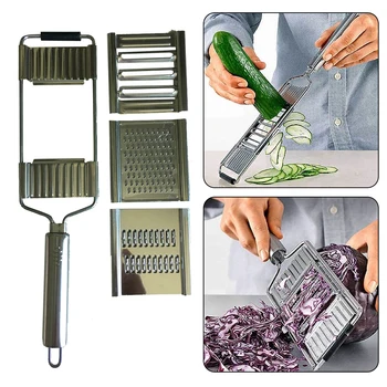

Multi-Purpose Vegetable Slicer Stainless Steel Grater Cutter Shredders Fruit Potato Peeler Carrot Grater Kitchen Accessories