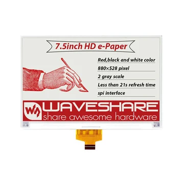 

BlueRaven 880*528, 7.5inch E-Ink raw display, red / black / white three-color