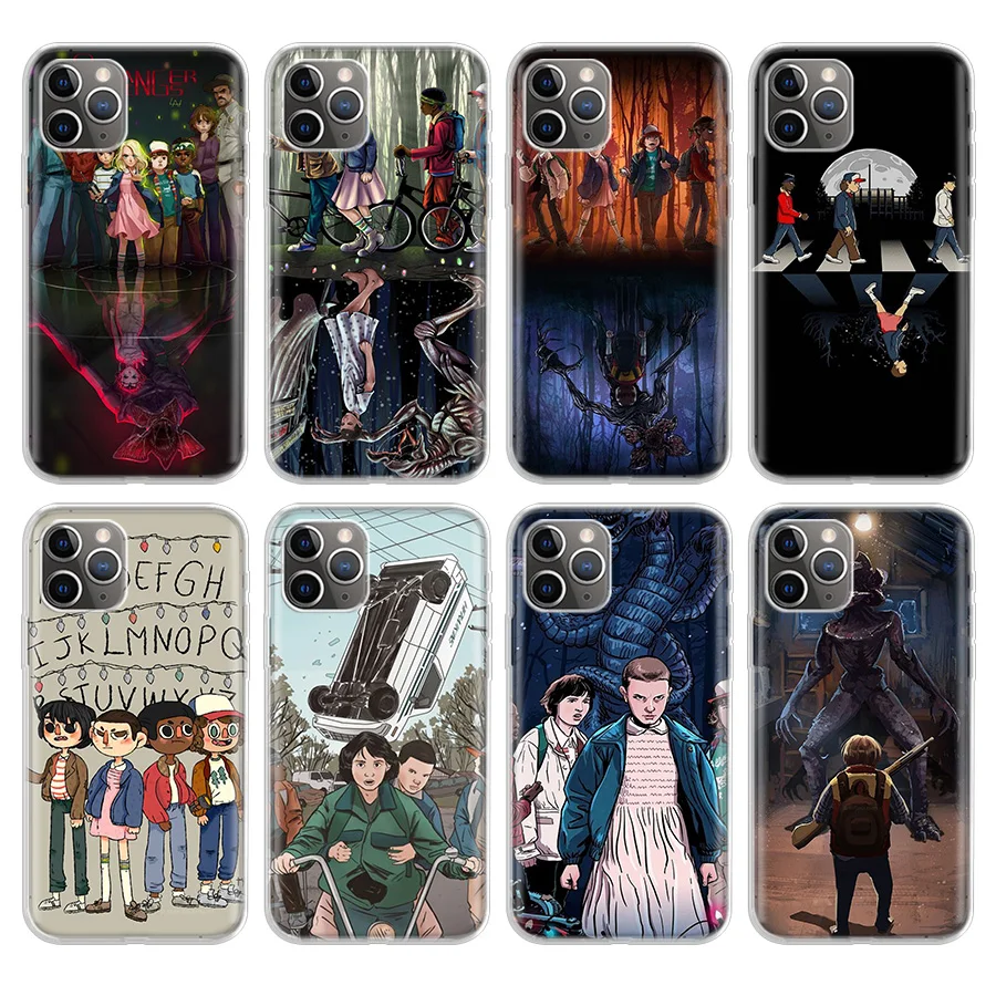 

Fashion Stranger Things Pattern Phone Case For Apple iPhone 11 Pro 6 6S 7 8 Plus + X 10 Ten XS MAX XR 5 5S SE Soft Phone Cover