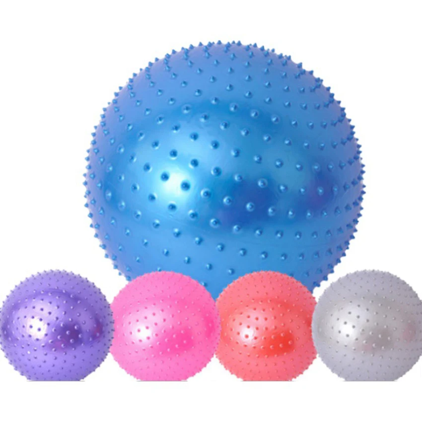 

65cm Fitness Ball Household Exercise Point Massage Gym Training Balance Fitball Yoga Pilates Workout Ball with Manual Inflator