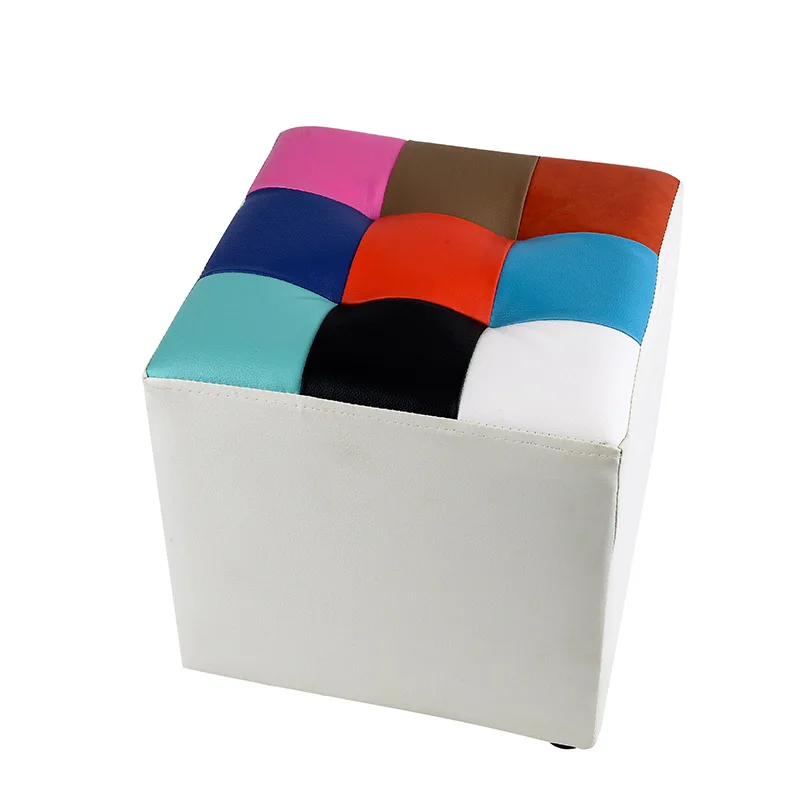 

Leather Art Casual Living Room Small Square Children's Stool