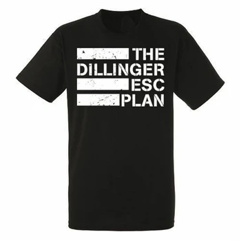 

Dillinger Escape Plan Logo Black T-Shirt Rock Band Shirt Heavy Metal Tee Popular Tee Shirt